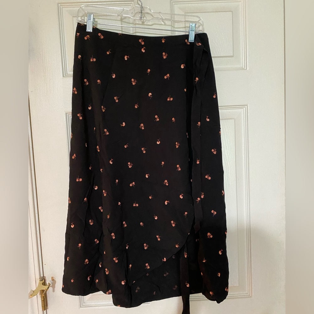 Madewell Floral Wrap Skirt - 8